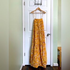 Mango floral long maxi dress
